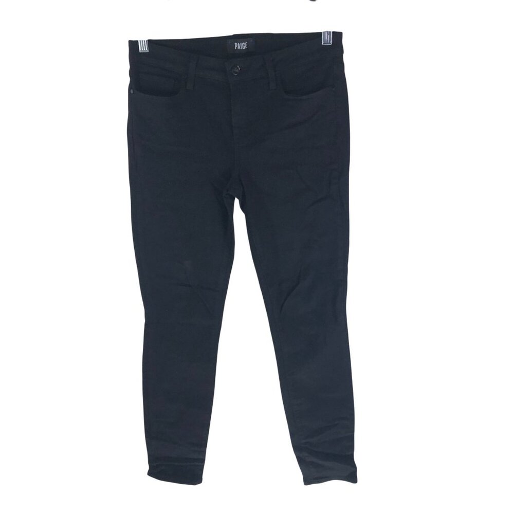 Paige Womens Verdugo Ultra Skinny Jeans Black Shadow Size 29